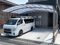 カーポート2台(ワイド) ツイン LIXIL ネスカR アール屋根