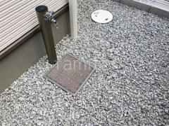 バラス砕石 防草シート加工