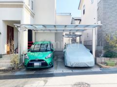 カーポート2台(ワイド) ツイン YKKAP エフルージュ FIRST フラット屋根
