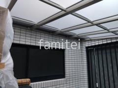 2階テラス屋根 YKKAP ソラリアF