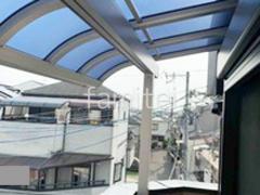 3階ベランダ屋根 YKKAP ソラリアR