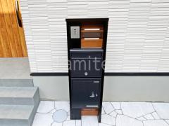 宅配ボックス門柱 (機能門柱 ) YKKAP 木製調 ルシアスポストユニットWC01型