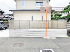 アルミ形材 フェンス LIXIL AB YS3型 横スリット3 目隠し ブロック塀 (化粧ブロック) 東洋工業 TOYO S-800