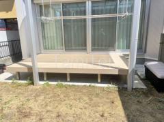 人工木材ウッドデッキ 目隠しフェンス塀