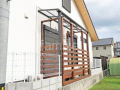 1階テラス屋根 (雨除け) LIXIL スピーネF フラット屋根 スタンダード 壁付