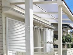 1階テラス屋根 (雨除け) YKKAP ソラリアF フラット屋根 スタンダード 壁付