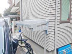 柱なし雨除け屋根 目隠しフェンス塀