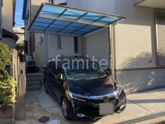 カーポート1台 (単棟) 三協アルミ セルフィ フラット屋根