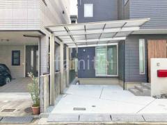 カーポート1台 (単棟) 三協アルミ セルフィ フラット屋根