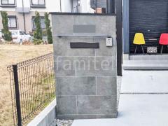 門柱 壁タイル貼り タカショー セラレバンテ 郵便受けポスト YKKAP エクステリアポストG3型