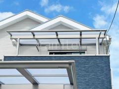 2階ベランダ屋根 LIXIL スピーネF フラット屋根 スタンダード 壁付