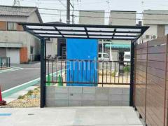 サイクルポート 自転車バイク屋根 LIXIL ネスカF フラット屋根