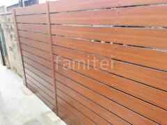 人工木・樹脂 フェンス(木調) F&F マイティウッド デコll 高尺タイプ 目隠し 木調・ラティス 樹脂