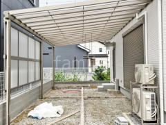 雨除け屋根 三協レボリュー1階連棟