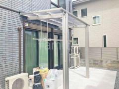 1階テラス屋根 (雨除け) YKKAP 独立式 レセパ Lタイプ フラット屋根 独立式 スタンダード