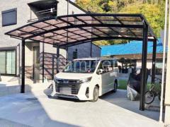 カーポート2台(ワイド) ツイン LIXIL ネスカR アール屋根