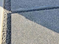 玄関アプローチ 床洗い出し仕上げ