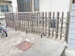 伸縮門扉 LIXIL アルシャインII HW型 両開き角地タイプ