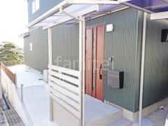 1階テラス屋根 (雨除け) YKKAP ソラリアF フラット屋根 スタンダード 壁付