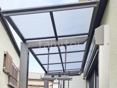 テラス屋根 人工木ウッドデッキ