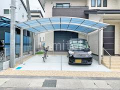 カーポート2台(ワイド) ツイン YKKAP アリュース アール屋根