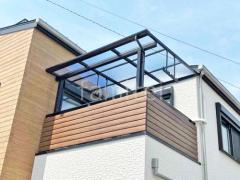 ベランダ屋根 YKKソラリアF2階