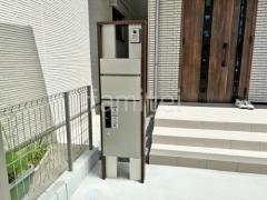 宅配ボックス門柱 (機能門柱 ) YKKAP 木製調 ルシアスポストユニットSA01型