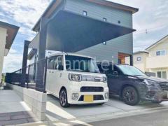 カーポート1台 (単棟) LIXIL カーポートSC フラット屋根 吊り下げ屋根