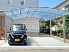 カーポート2台(ワイド) ツイン YKKAP アリュース アール屋根