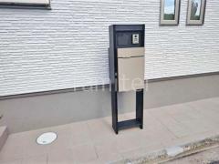 宅配ボックス門柱 (機能門柱 ) ユニソン ヴィコDB100スタンド 前出し・ポスト有り