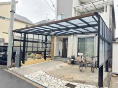 カーポート 四国木製調スマートポートR横2台