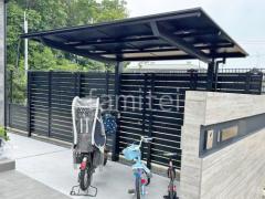 サイクルポート 自転車バイク屋根 LIXIL ネスカF ミニ フラット屋根