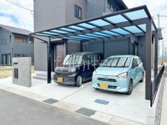 カーポート2台(ワイド) ツイン YKKAP エフルージュ FIRST フラット屋根