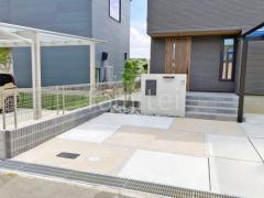 新築シンプル オープン外構