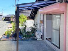 機能門柱 テラス屋根