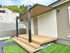 テラス屋根 ウッドデッキ