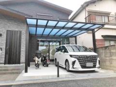カーポート2台(ワイド) ツイン YKKAP エフルージュ FIRST フラット屋根
