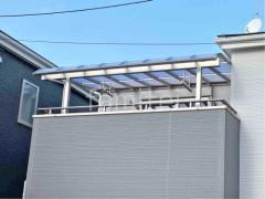 ベランダ屋根 YKKソラリア2階 積雪50cm対応