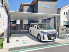 カーポート2台(ワイド) ツイン LIXIL カーポートSC フラット屋根 吊り下げ屋根