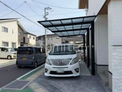 カーポート1台 (単棟) LIXIL フーゴF 逆勾配 フラット屋根 前下がり屋根